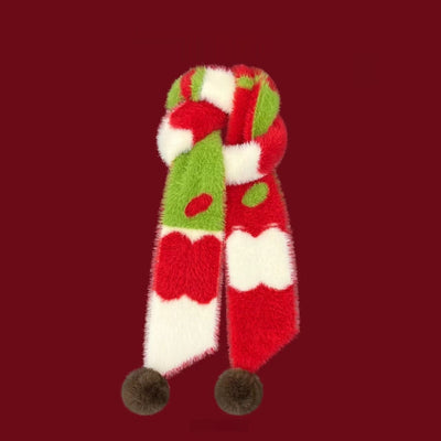 Bufanda Delgada Peluche con Forma de Manzana Adorable - Image 9