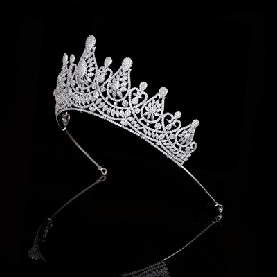 Diadema de Novia con Coronita de Circonitas - Image 27