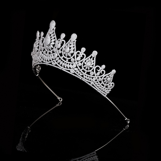 Diadema de Novia con Coronita de Circonitas - Image 27