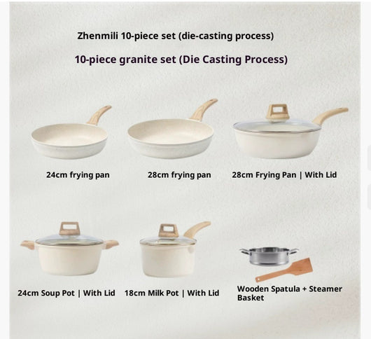 Juego de Ollas y Sartenes de Granito 21 Piezas para Cocina - Image 6