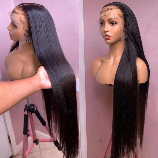 Peluca Larga Lisa de Fibra Térmica - Cabello Sintético de Alta Calidad - Image 4