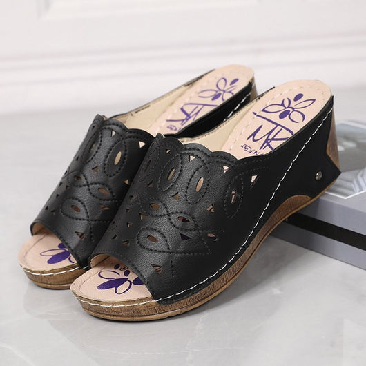 Sandalia Cuña Slip-On con Punta Abierta para Mujer - Image 16