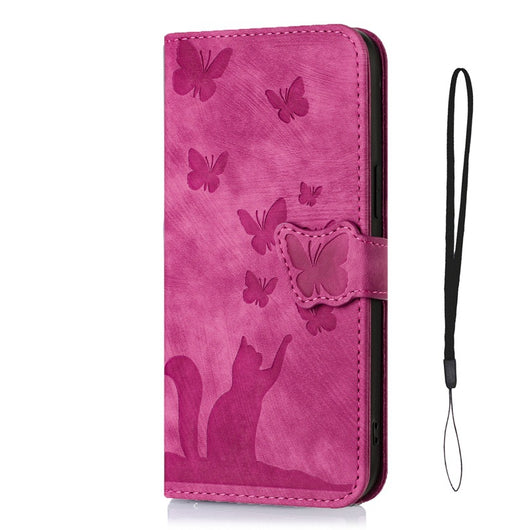 Funda de Cuero para Celular con Mariposa en Relieve - Image 6