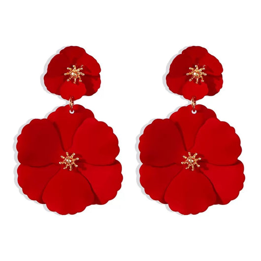 Aretes Largos Mori Girl con Flores Retro Estilo Europeo y Americano - Image 8