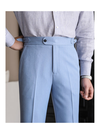 Pantalones de Vestir Elásticos Napolitanos sin Planchado para Hombre - Image 12