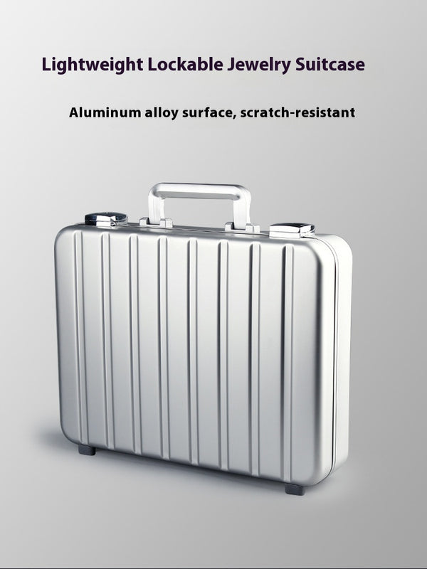 Joyero Portátil de Aluminio con Diseño Compacto