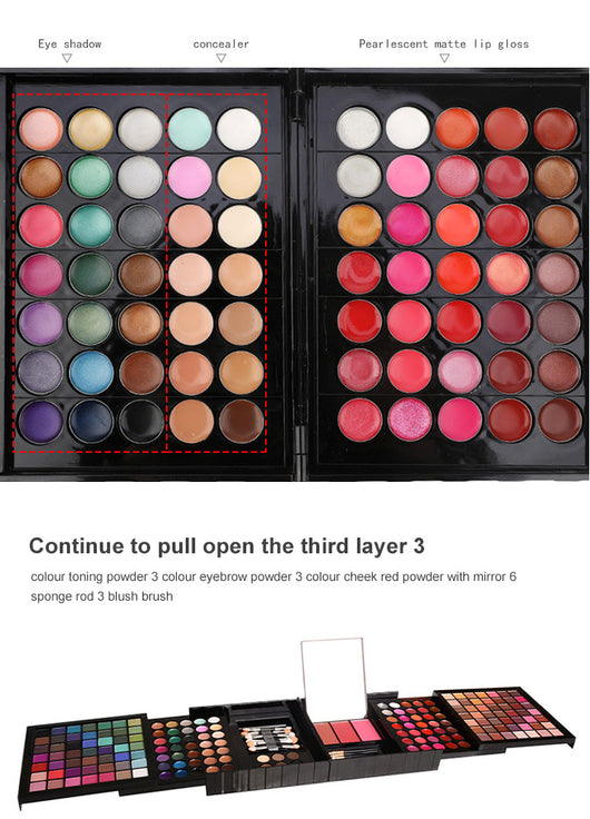 Paleta de Maquillaje 177 Colores: Sombras, Labiales y Rubores Todo en Uno - Image 14