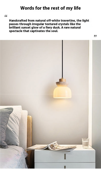 Lámpara de Mesita Estilo Japonés Minimalista en Madera Natural - Image 15