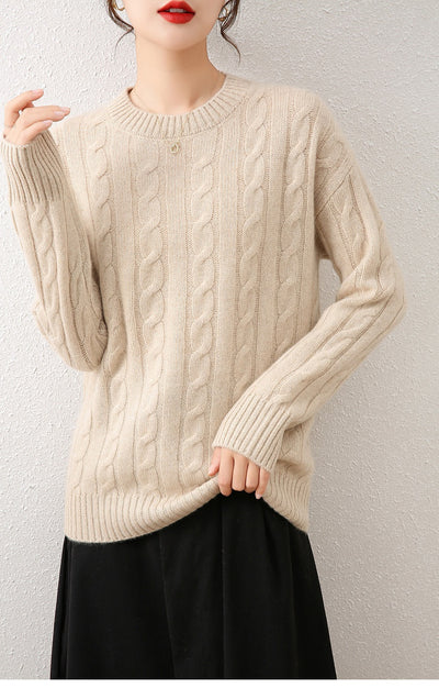 Suéter de Cachemira Holgado Oversized - Tejido Premium - Image 11