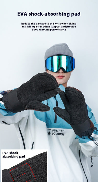 Guantes de Esquí Kevlar Tres Dedos Impermeables y Resistentes - Image 21