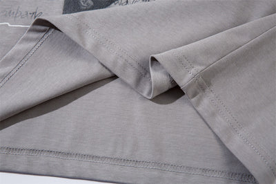 Camiseta de Algodón Puro con Diseño de Sombra Creativa para Hombre - Image 9