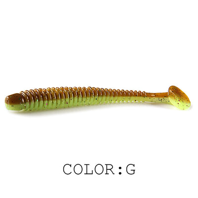 Señuelo de Pesca Luya Soft Fish con Cola T Bicolor y Sal - Image 7