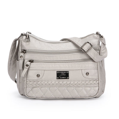 Bolso de Cuero Lavado Suave para Hombro - Image 6