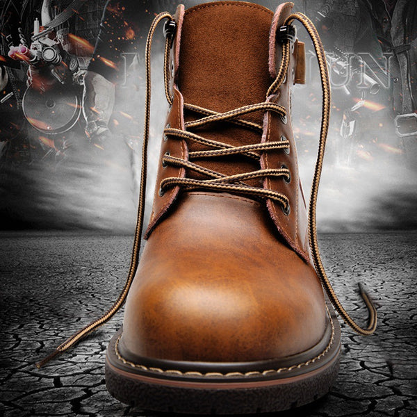Botas Martin Forradas de Fleece para Hombre - Estilo Británico Casual