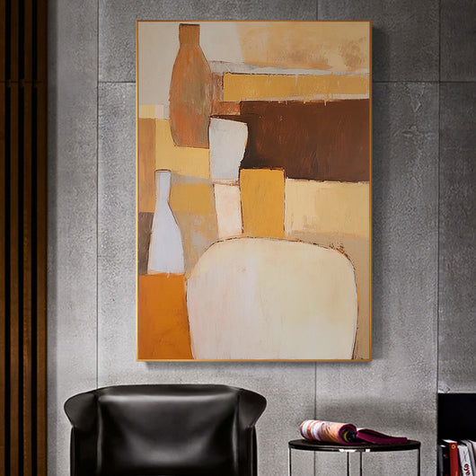 Cuadro Abstracto Óleo sobre Lienzo para Sala de Estar - Arte Moderno sin Marco - Image 19