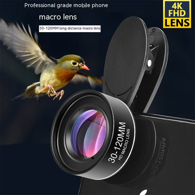Lente Macro Teleobjetivo 30-120mm para Smartphone