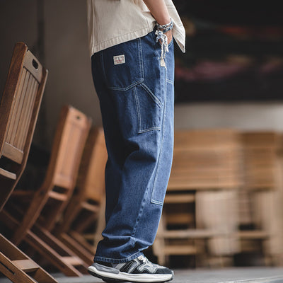 Jeans Rectos Sueltos Estilo Retro Americano con Cintura Ajustada - Image 3
