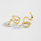Aretes de Plata Esterlina con Diseño Minimalista y Líneas Irregulares