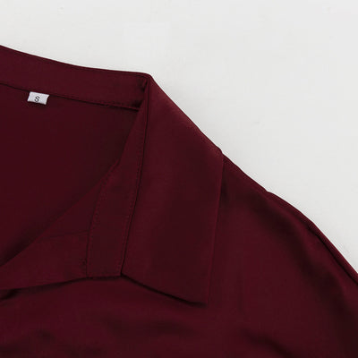 Conjunto Ejecutivo: Blusa Suelta con Solapa y Pantalón Talle Alto - Image 24