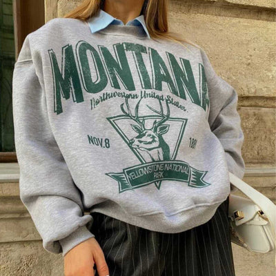 Suéter Retro Distressed Hot Girl de Manga Larga para Mujer - Image 7