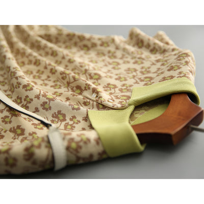 Vestido Polo Cuello Alto con Estampado Floral Pastoril - Image 7