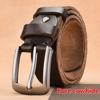 Cinturón de Cuero para Hombre con Hebilla de Pasador - Image 6