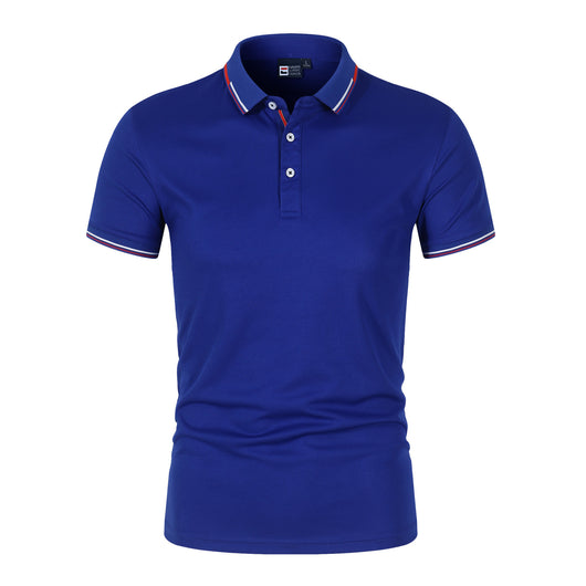 Polo Clásico Liso para Hombre con Cuello de Pie y Mangas Cortas - Image 4
