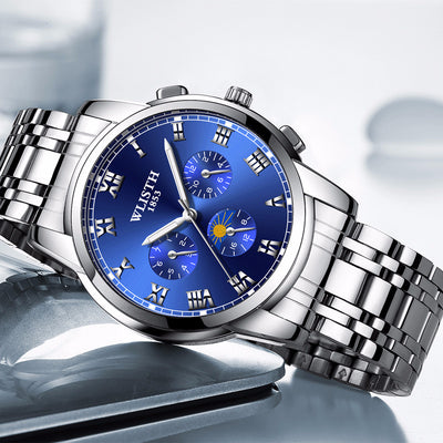 Reloj Empresarial para Hombre con Luz Nocturna y Resistencia al Agua