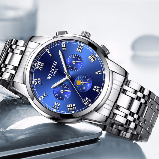 Reloj Empresarial para Hombre con Luz Nocturna y Resistencia al Agua