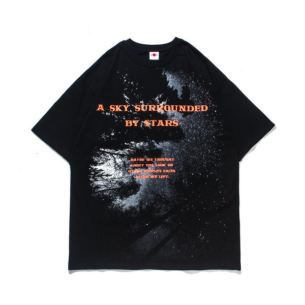 Camiseta Estampada Cielo Estrellado para Hombre