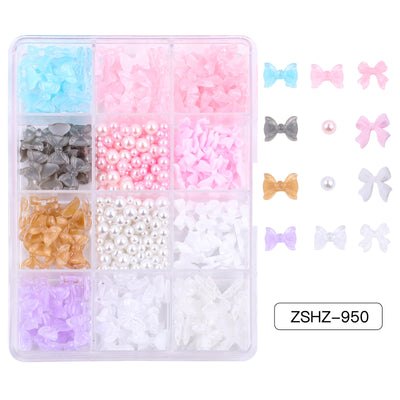 Set de Adornos Navideños de Resina con Lazos y Moños Mixtos - Image 16