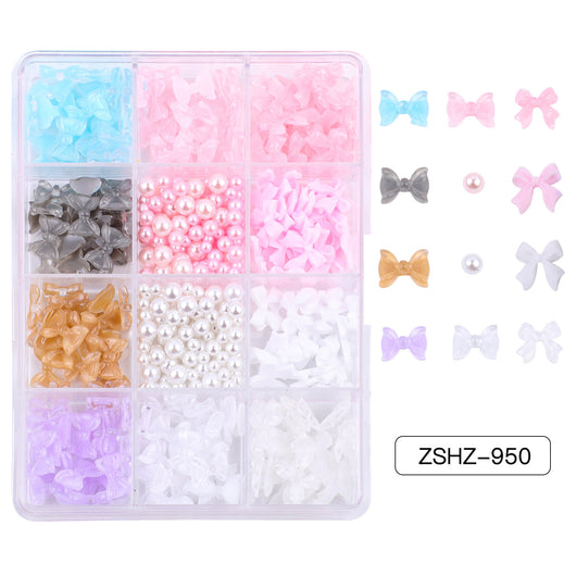 Set de Adornos Navideños de Resina con Lazos y Moños Mixtos - Image 16