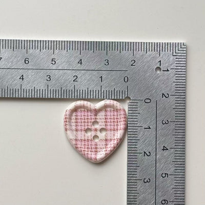 Botón Decorativo de Corazón a Cuadros - Image 21