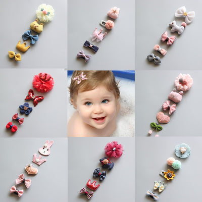 Set de 5 Diademas Princesa para Bebé con Horquillas Decorativas - Image 3