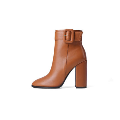 Botines de Tacón Grueso para Mujer - Estilo y Comodidad - Image 5