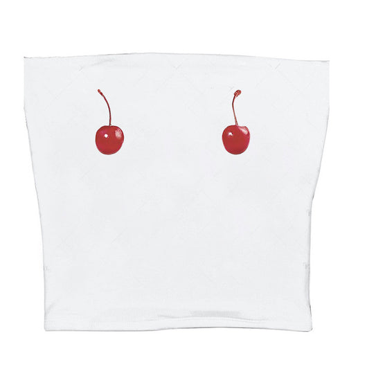 Camiseta Niña Estampado Cereza Sin Mangas Estilo Urbano - Image 18