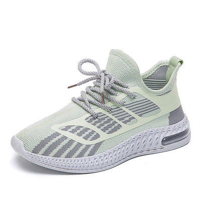 Tenis Fly-Knit Blancos Para Mujer - Diseño Moderno en Cuero - Image 3