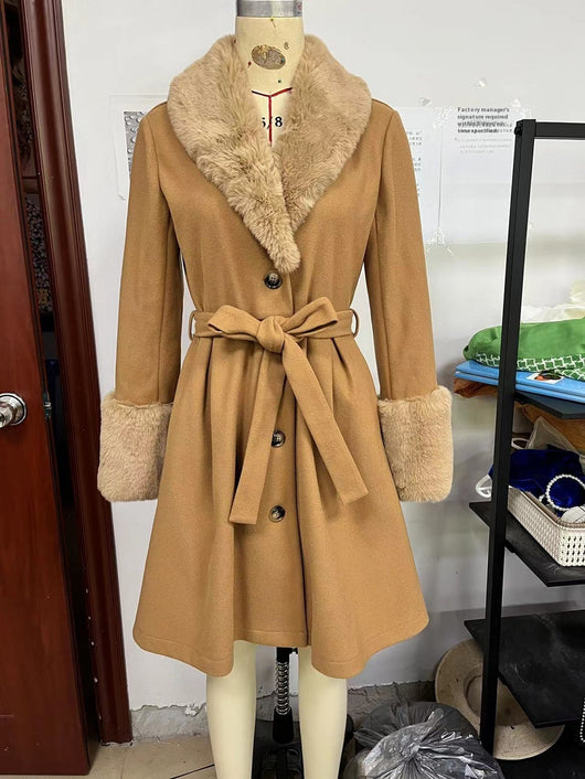 Abrigo Tipo Trench Cardigan para Mujer con Solapa y Cierre Simple - Image 12