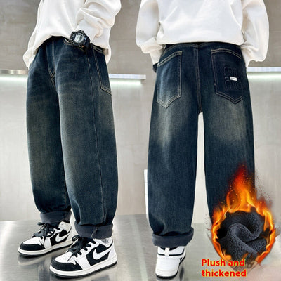 Pantalones Gruesos Cálidos Estilo Coreano para Niños - Image 6