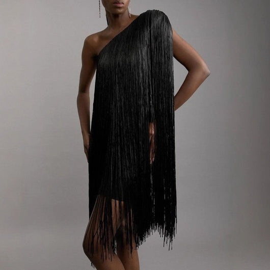 Vestido de Fiesta con Borlas Elegante y Divertido - Image 2