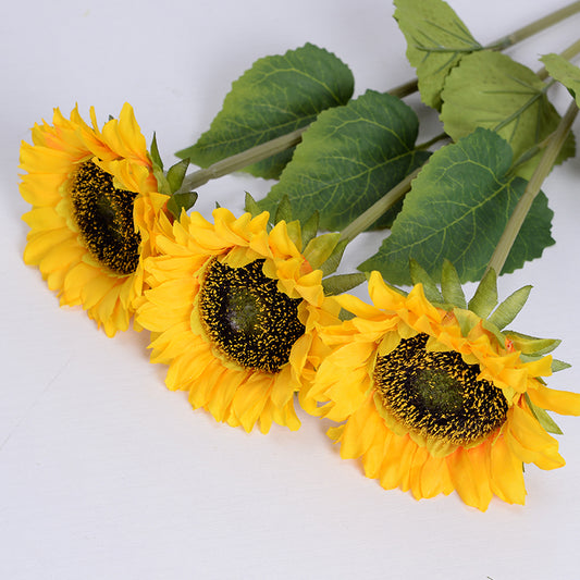 Girasol Artificial de Seda - Decoración Floral Elegante - Image 2