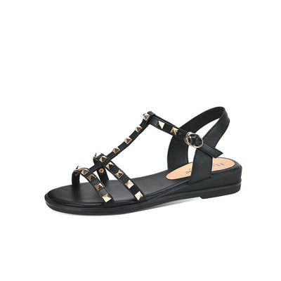 Sandalias de Cuero Mujer con Remaches Fashion - Image 8