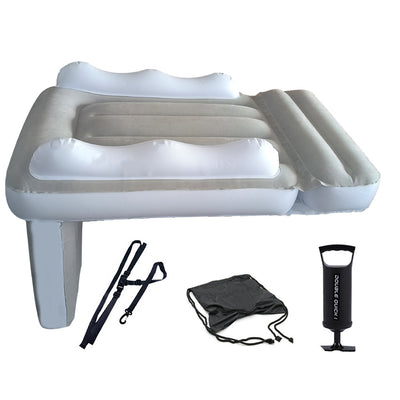 Colchón Inflable para Auto con Respaldo Plegable - Almohada de Aire Acolchada para Viajes - Image 5