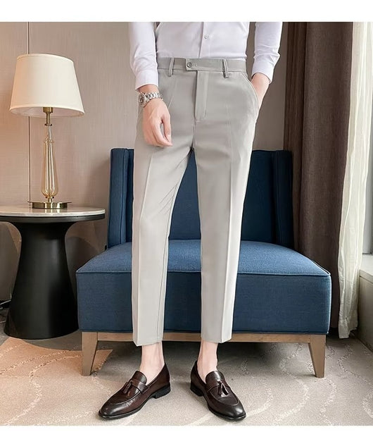 Pantalones de Vestir Casual Rectos para Hombre - Image 21