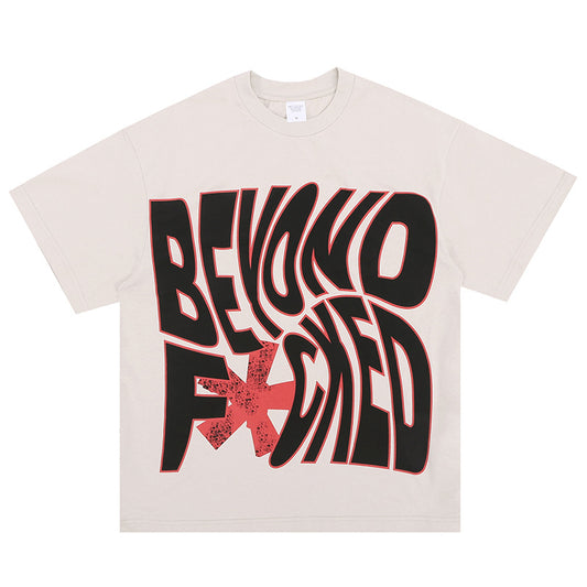 Camiseta Manga Corta Cuello Redondo con Estampado de Letras para Hombre - Image 2