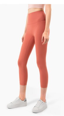 Leggings Yoga Cintura Alta Sin Costuras Nude Realza Glúteos Capri - Image 13