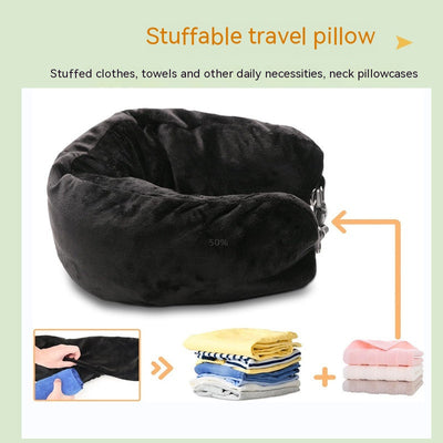 Funda de Almohada Cervical Rellenable para Viajes - Image 3