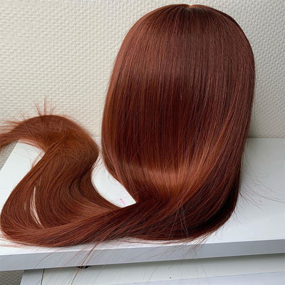 Peluca de Encaje Castaño Prearmada con Cabello de Bebé - Image 3