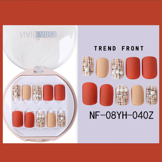 Uñas Postizas Coreanas Removibles Waterproof - Set 30 Piezas Manicura Instantánea - Image 25