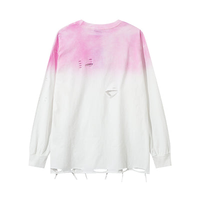 Playera Manga Larga Tie-Dye Degradado para Hombre - Image 2